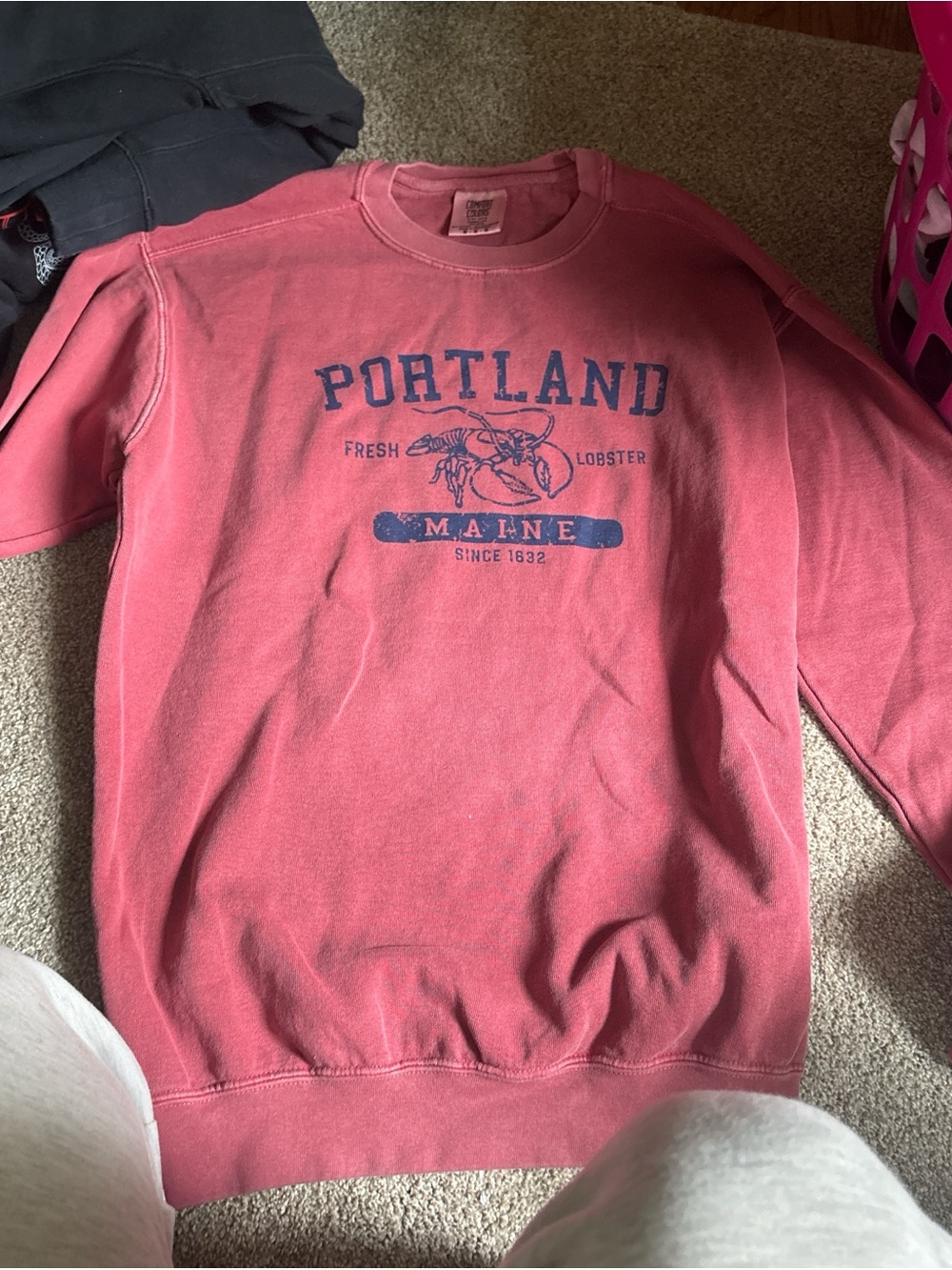 Comfort Colors Pinkish red Crewneck Sweatshirt
